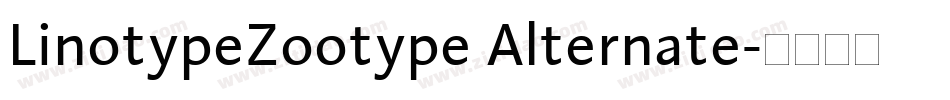 LinotypeZootype Alternate字体转换